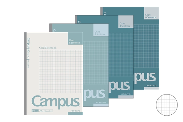 Tập Kẻ Caro B5, A4 Kokuyo Campus Basic Notebook